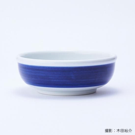 白青 大鉢(縞柄・太)【砥部焼】
