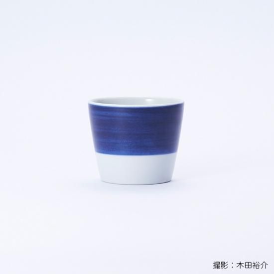 白青 蕎麦猪口(縞柄・太)【砥部焼】