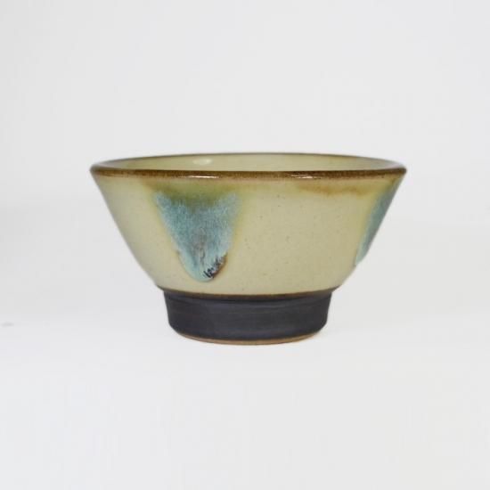 ノモ陶器製作所 (野本周)|4寸マカイ(お茶碗) 緑釉(オーグスヤー) 【やちむん】