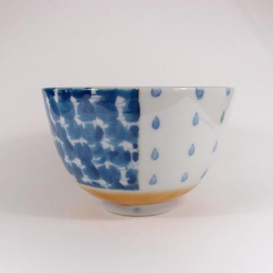 北尾正治・マキ トピ柄 お茶碗 小(黄)B