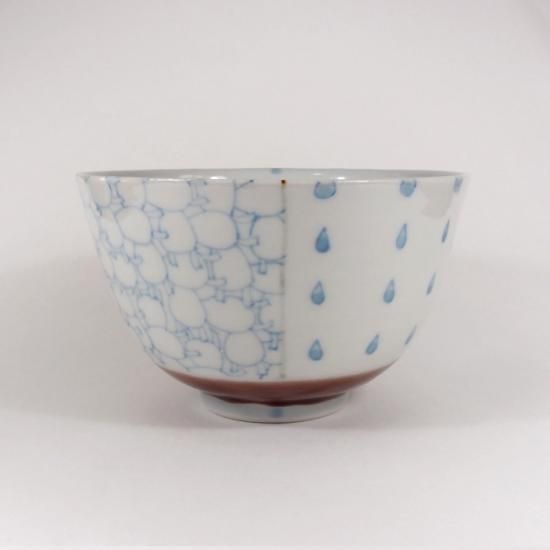 北尾正治・マキ トピ柄お茶碗 小(紫)A
