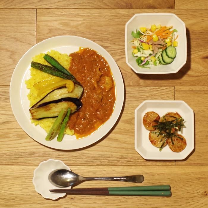 h+(エイチプラス) シンプルなデザインの器たちはどんな料理にも合います