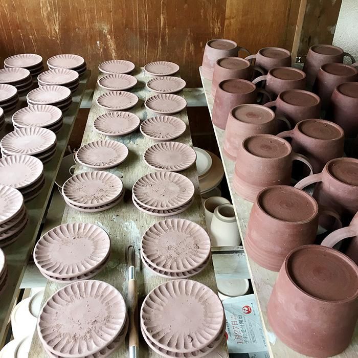 町田裕也 制作中のうつわたち